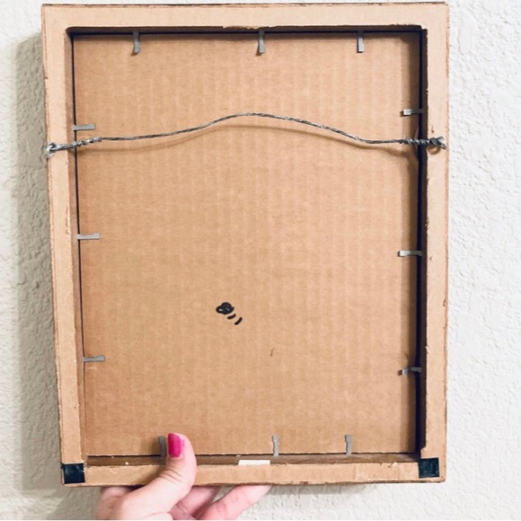 Vintage DeGrazia Cross Stitch Native American framed needlepoint complete - Picture 8 of 8